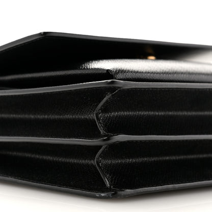 Saint Laurent Coated Bark Calfskin Medium Monogram Sunset Black 8 of 9
