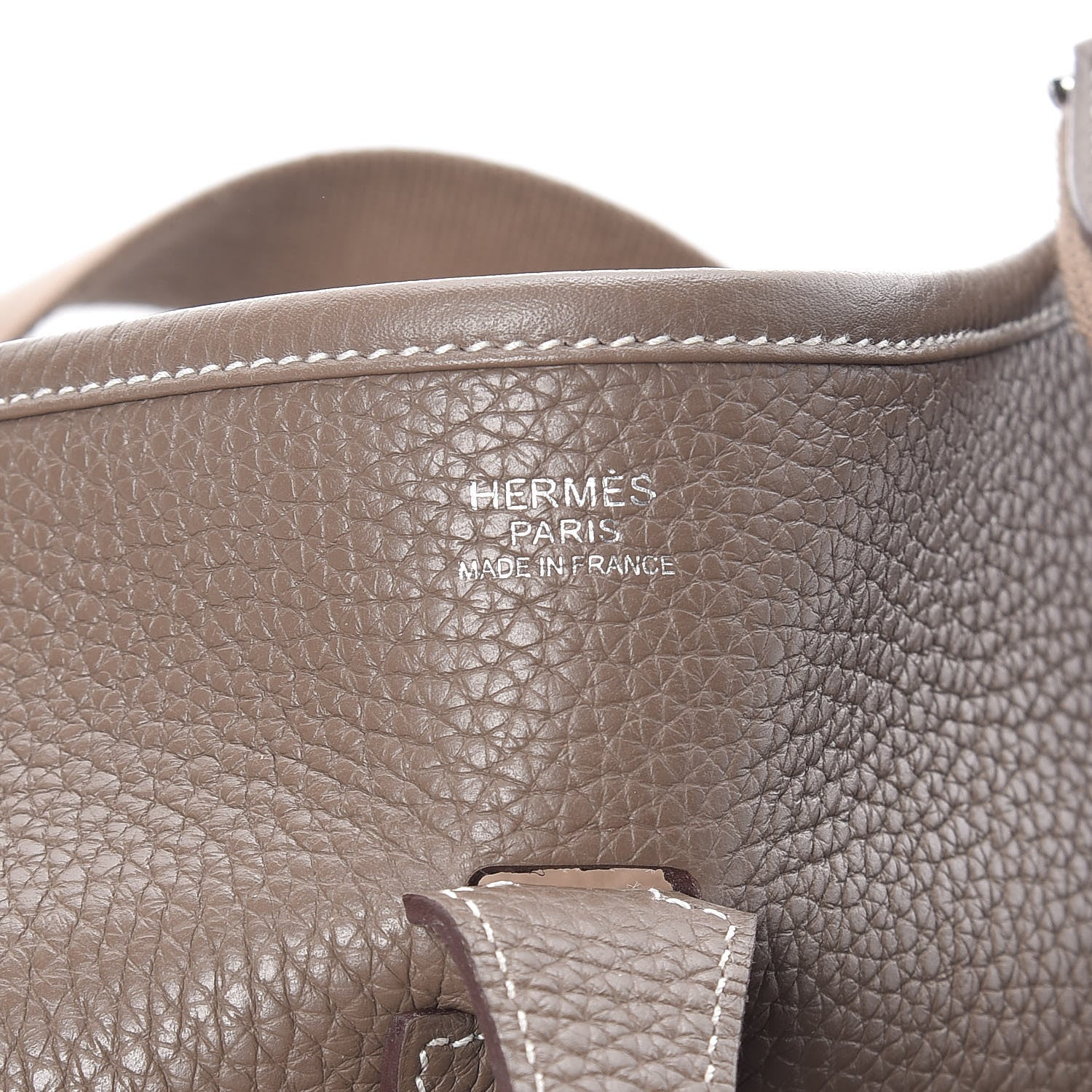 Hermes Taurillon Clemence Evelyne III PM Etoupe 6 of 10