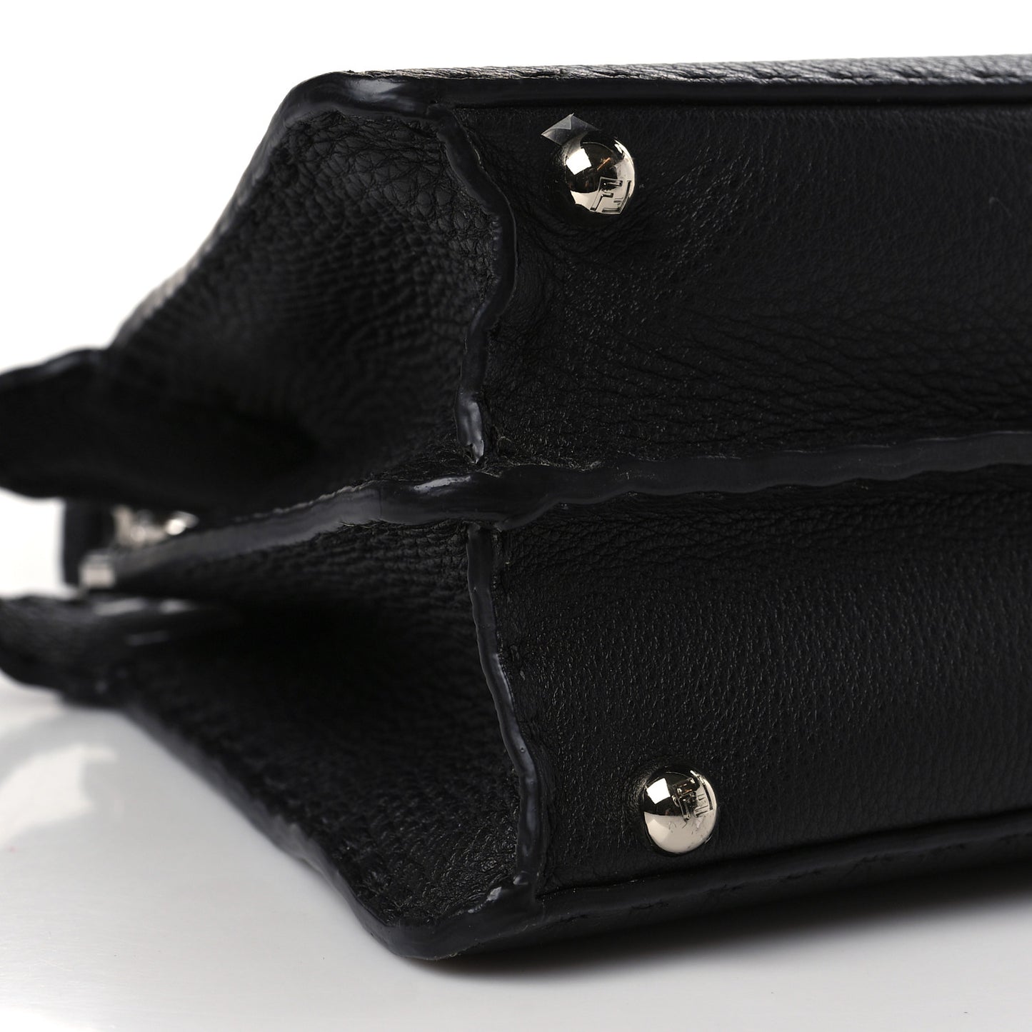 Cuoio Romano Selleria Chamois Small Peekaboo I SEE U Satchel Black Camel Sunflower