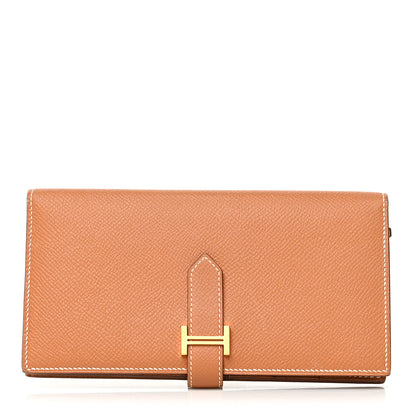 Hermes Epsom Bearn Gusset Wallet Gold 1 of 12