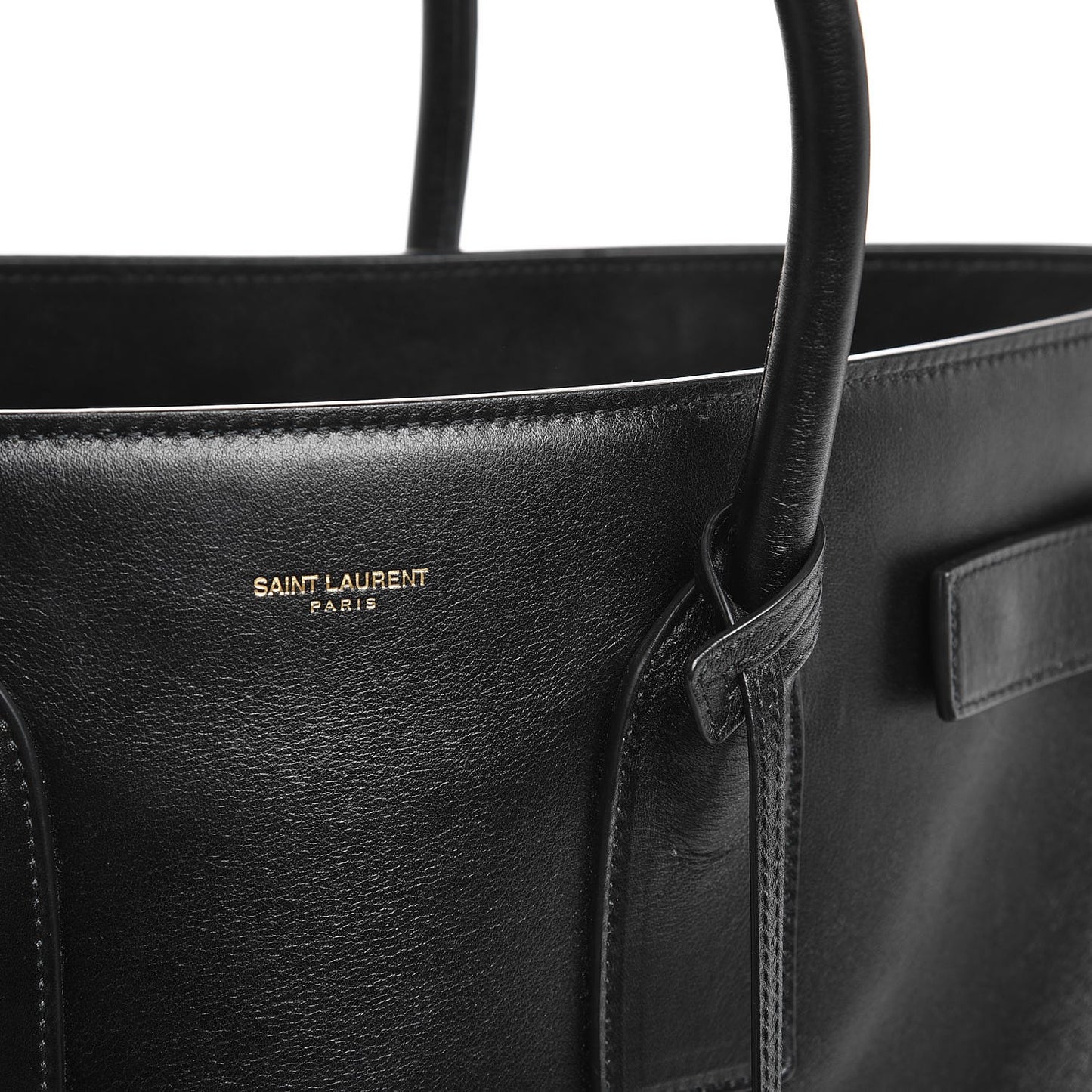 Calfskin Large Sac De Jour Carryall Black