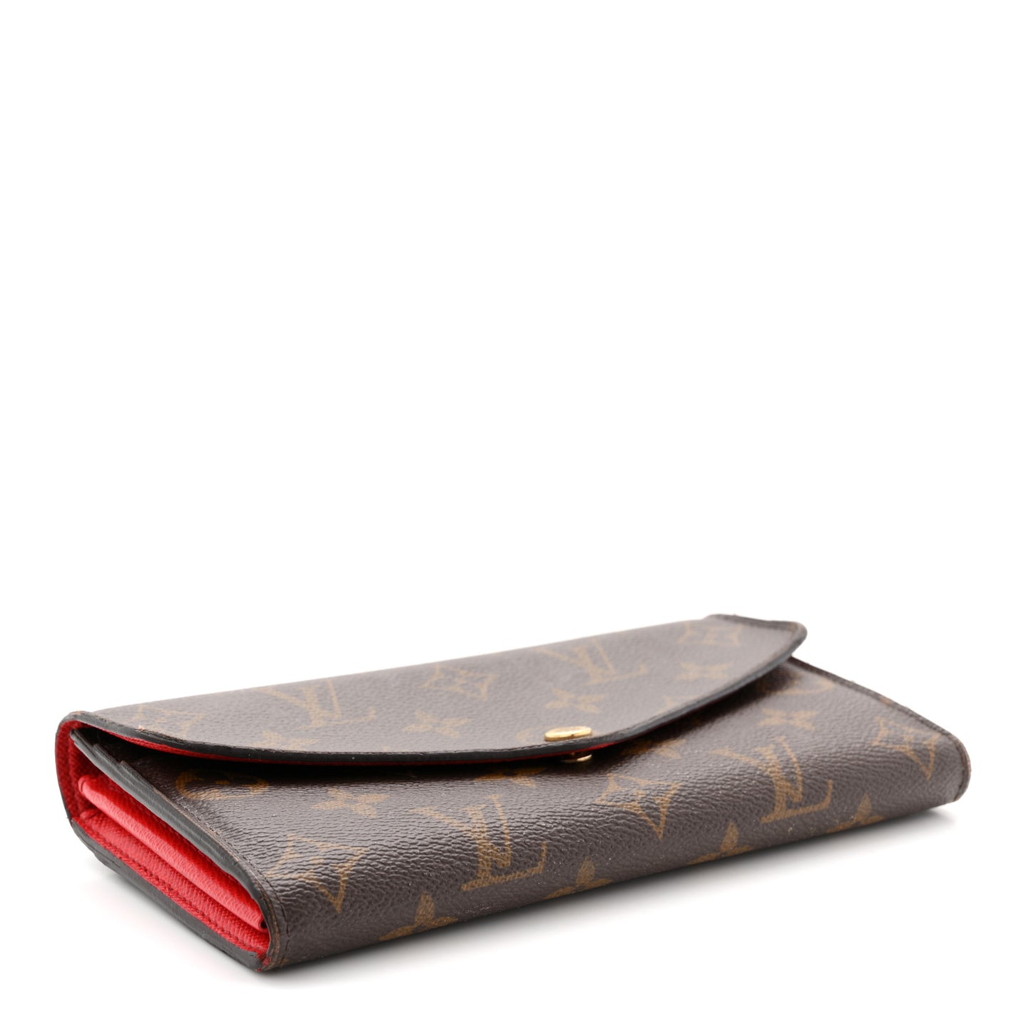 Monogram Sarah Wallet NM Coquelicot