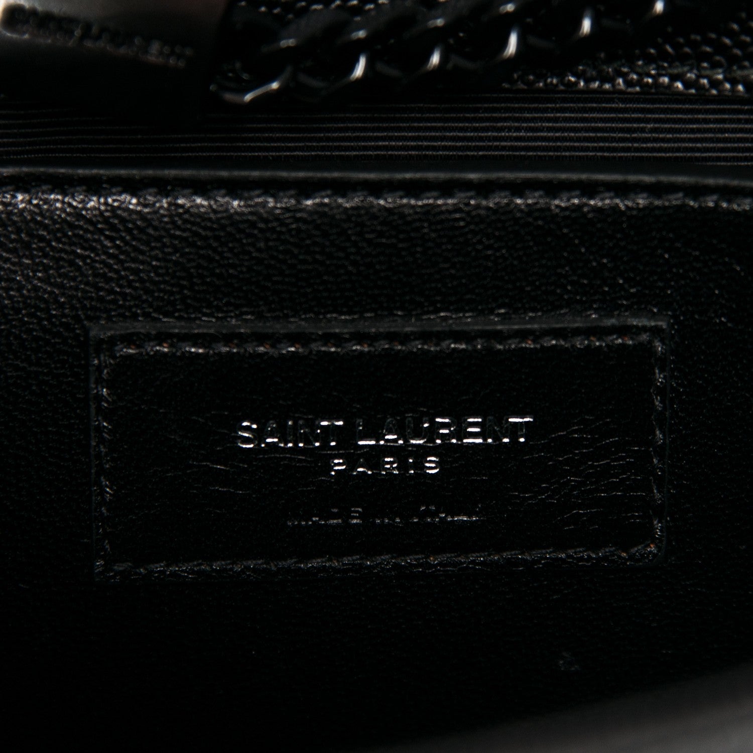 Saint Laurent Grain De Poudre Small Monogram Kate Satchel Black 7 of 7