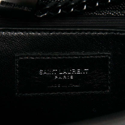 Saint Laurent Grain De Poudre Small Monogram Kate Satchel Black 7 of 7