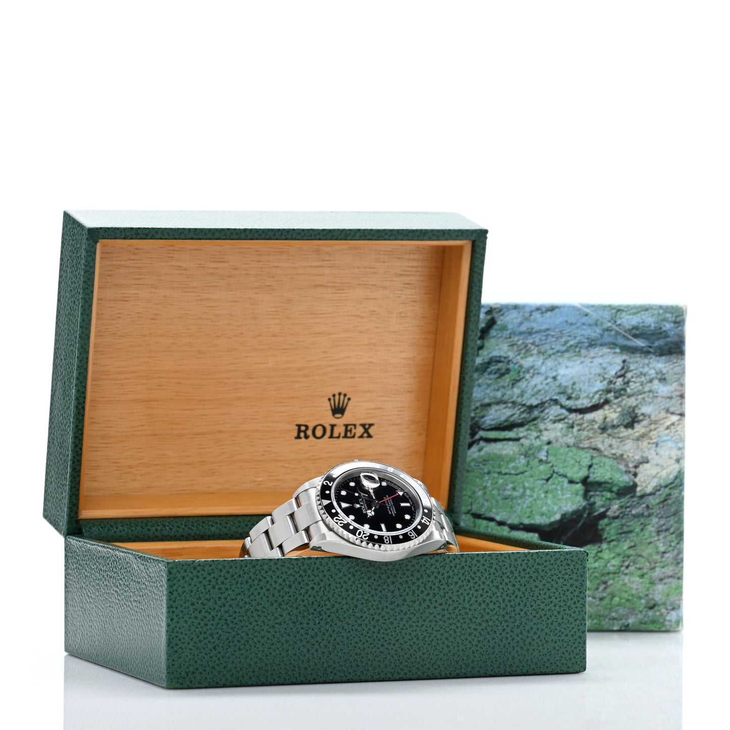 Stainless Steel 40mm Oyster Perpetual Date GMT Master II Watch Black 16710