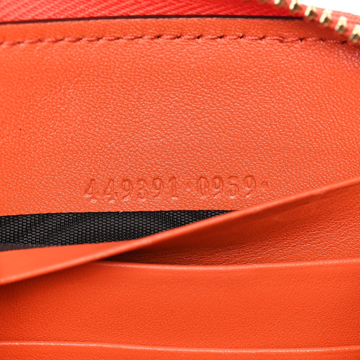 Gucci Microguccissima Zip Around Wallet Sun Orange 7 of 8