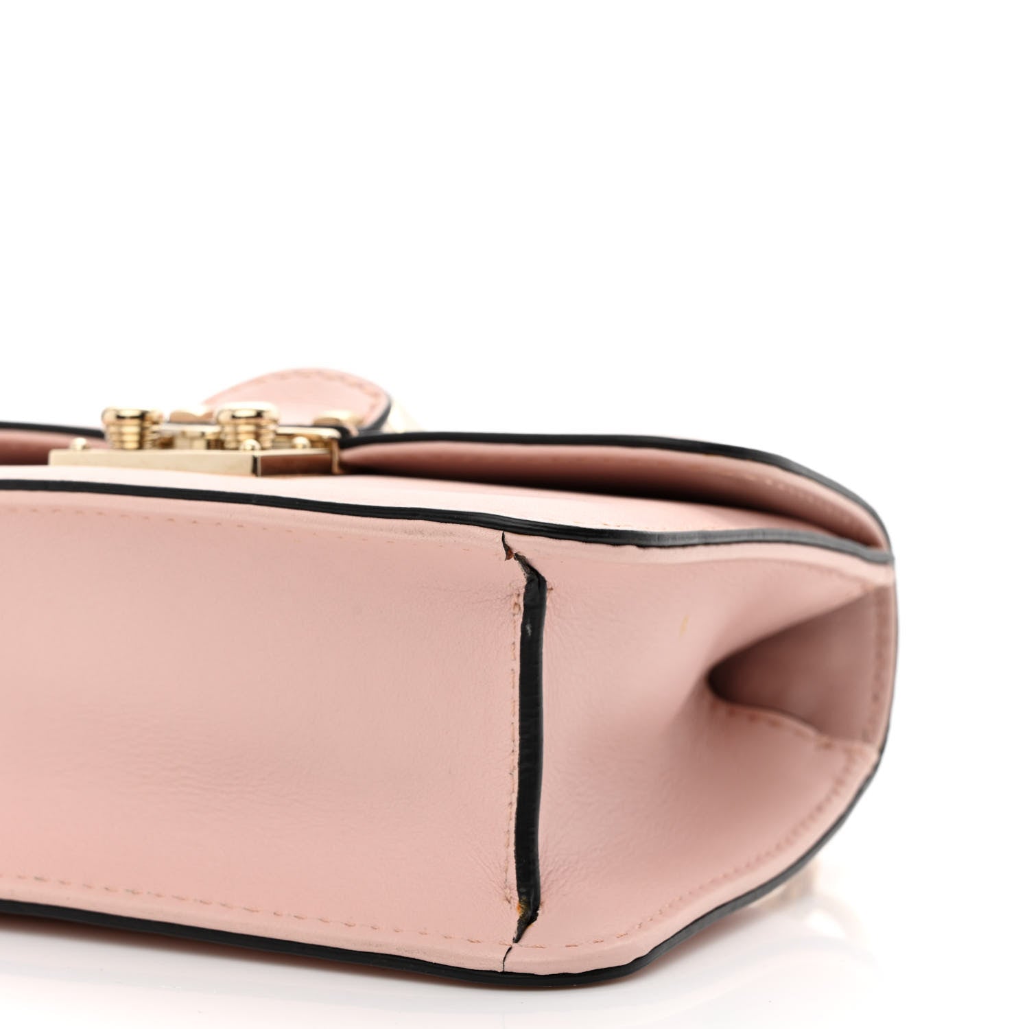 Valentino Garavani Vitello Mini Glam Lock Rockstud Flap Water Rose 8 of 9
