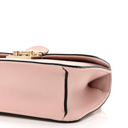 Valentino Garavani Vitello Mini Glam Lock Rockstud Flap Water Rose 8 of 9