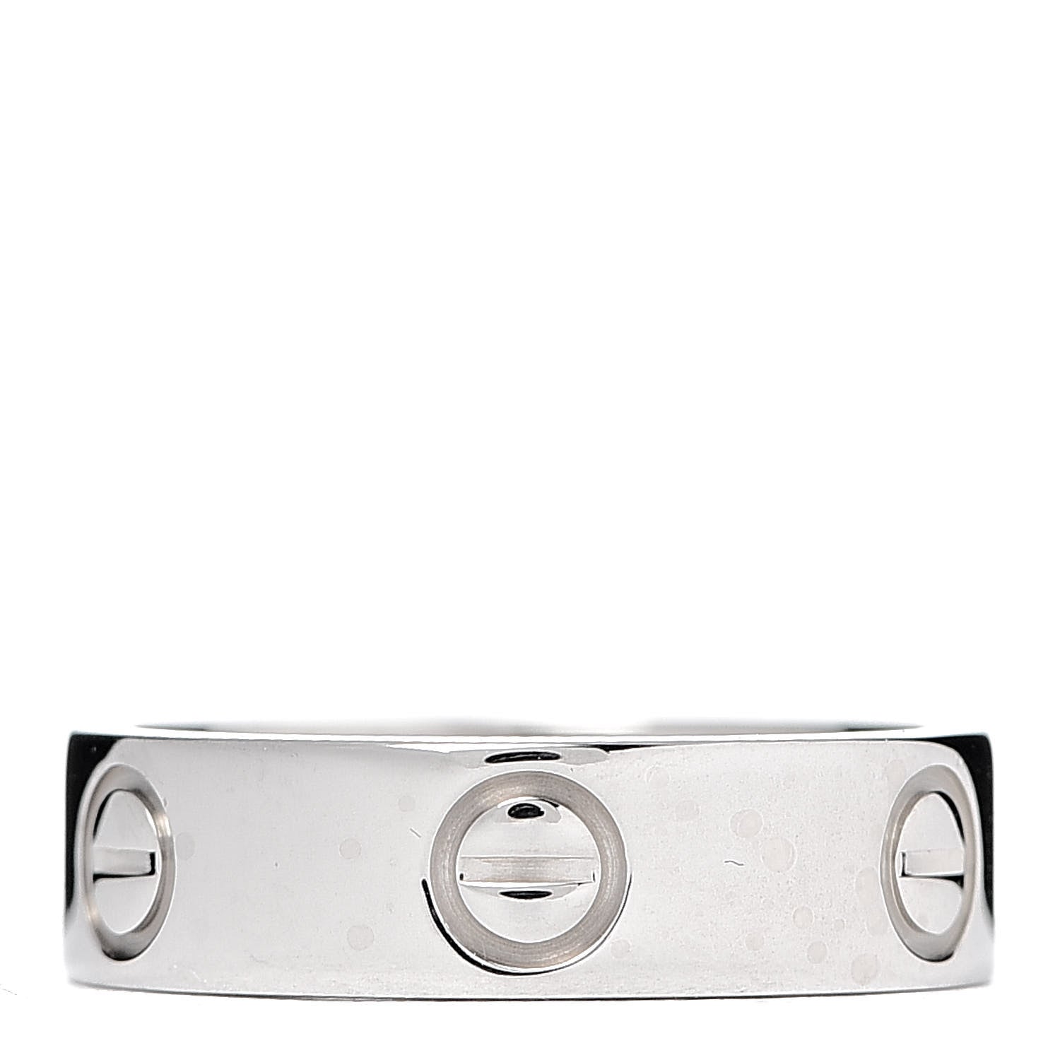 Cartier 18K White Gold 5.5mm LOVE Ring 52 6 3 of 4