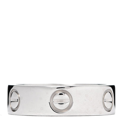 Cartier 18K White Gold 5.5mm LOVE Ring 52 6 3 of 4