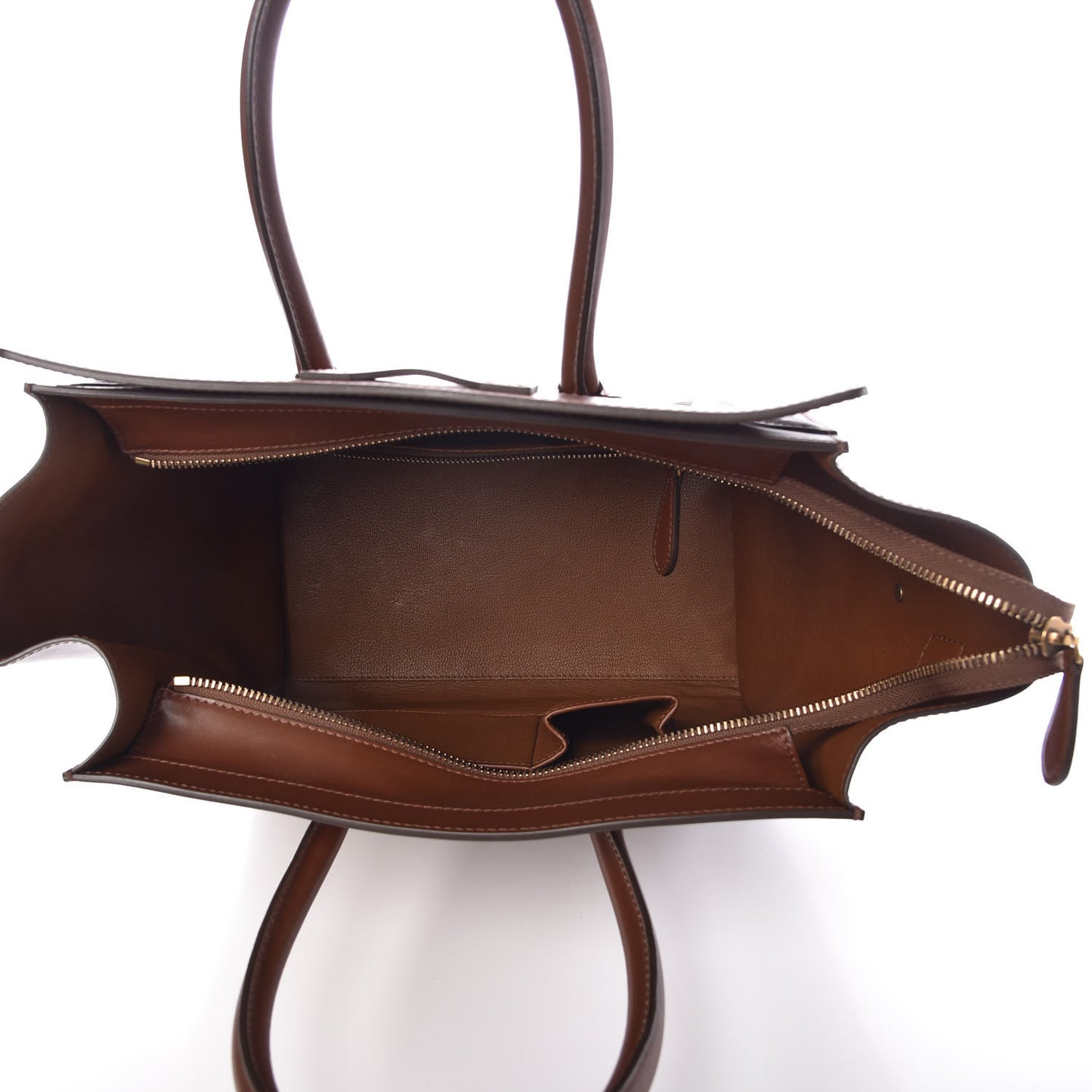 Smooth Calfskin Mini Luggage Caramel