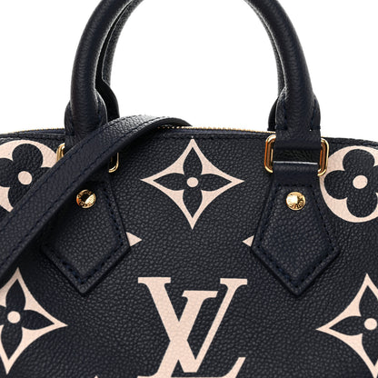 Louis Vuitton Empreinte Monogram Giant Speedy Bandouliere 20 Navy Creme 7 of 10