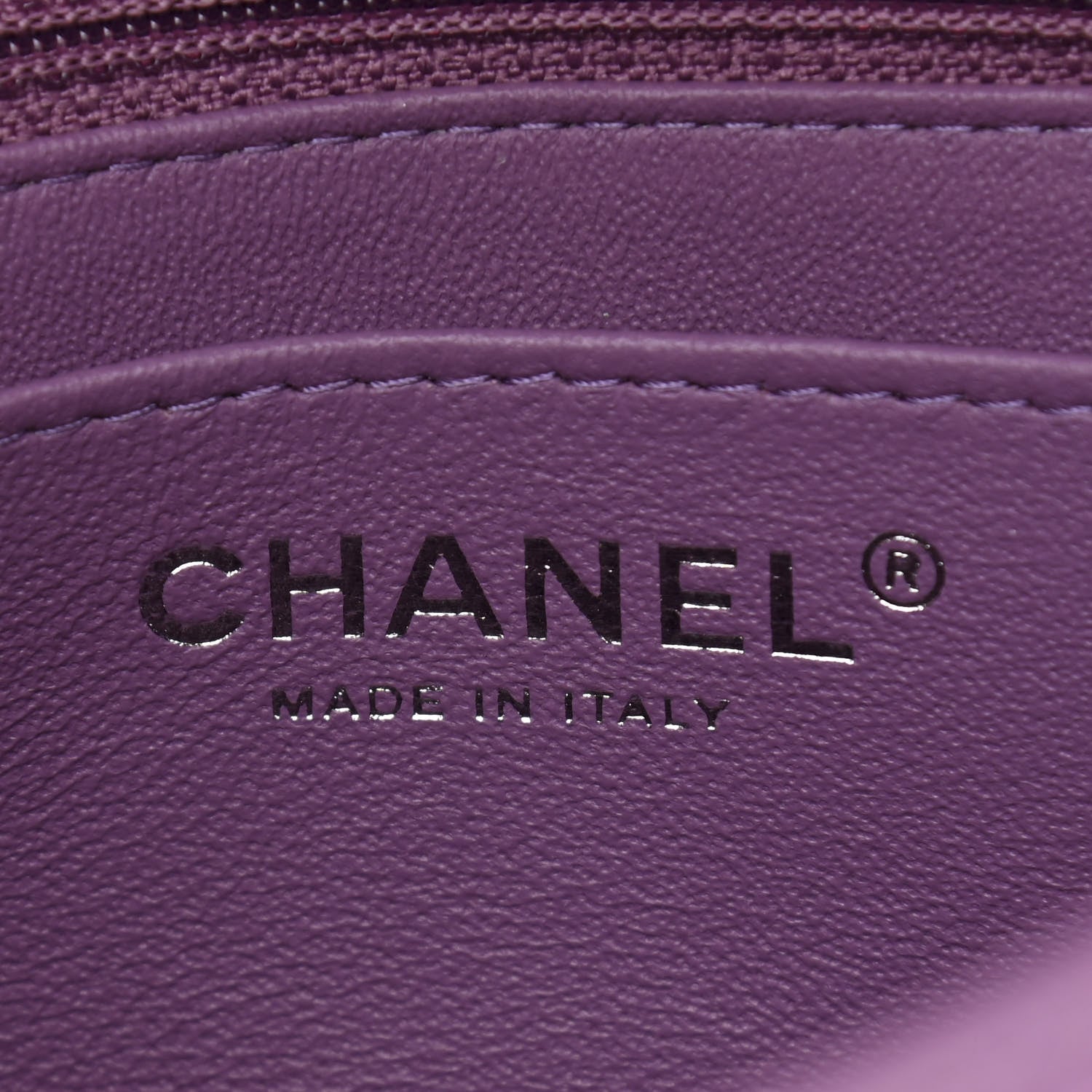 Chanel Lambskin Quilted Mini Square Flap Purple 6 of 10