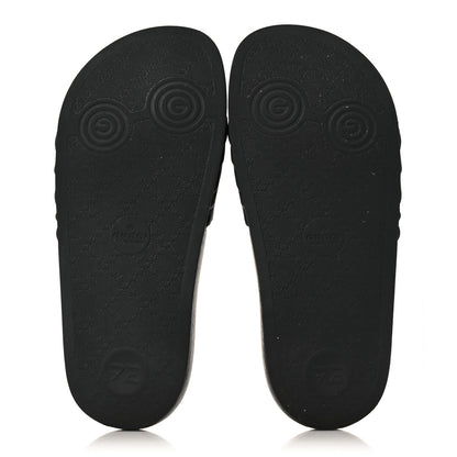 Gucci Rubber Matelasse Womens Slide Sandals 35 Black 5 of 10
