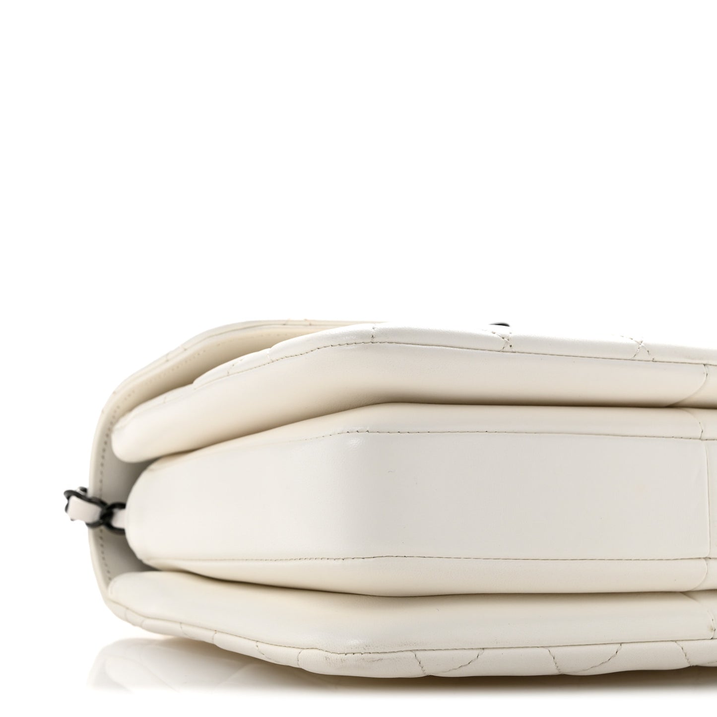 Lambskin Quilted Small Trendy CC Dual Handle Flap Bag White