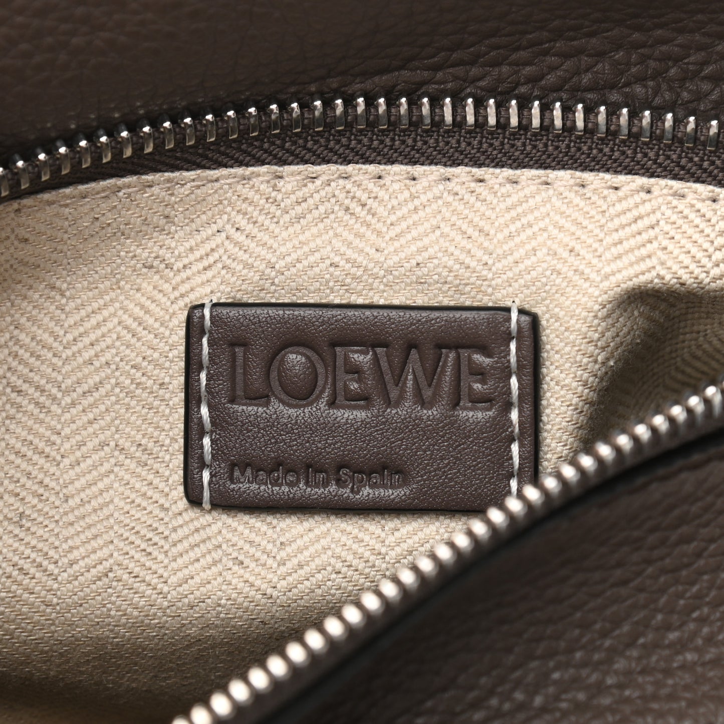 Calfskin Small Puzzle Bag Dark Taupe