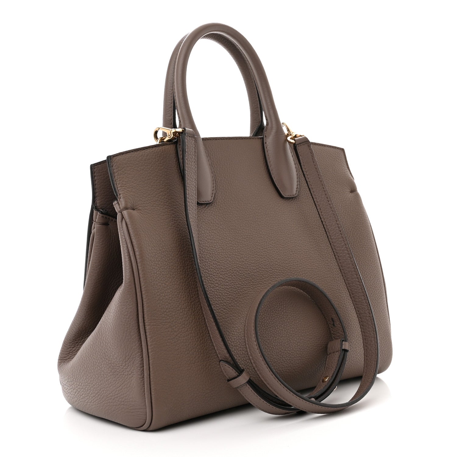 Salvatore Ferragamo Calfskin Studio Bag Caraway Seed 3 of 13
