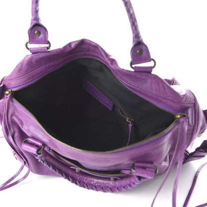 Balenciaga Agneau Classic Hardware Boston Ultraviolet 6 of 11