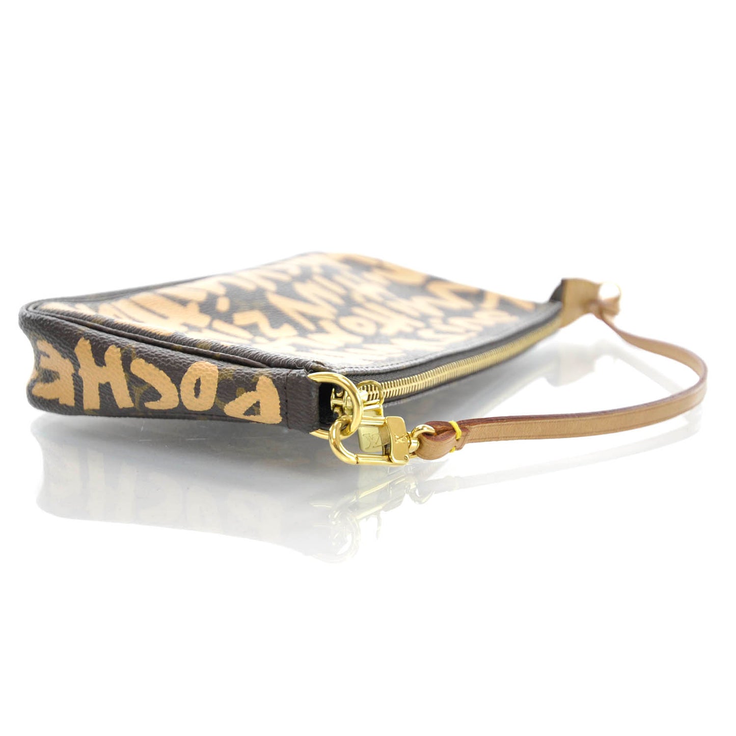 Monogram Graffiti Pochette Accessories Peach