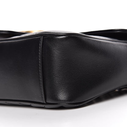 Gucci Calfskin Matelasse Small GG Marmont Shoulder Bag Black 9 of 9