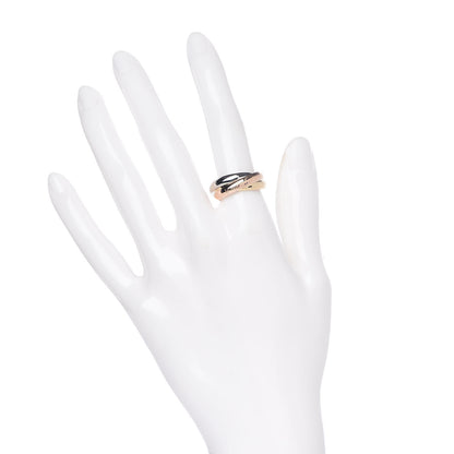 Cartier 18K Pink Yellow White Gold Classic Les Must De Trinity Ring 53 6.25 2 of 4