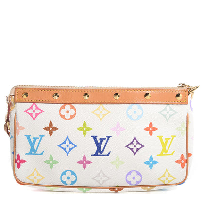 Louis Vuitton Monogram Multicolor Pochette Accessories White 1 of 7