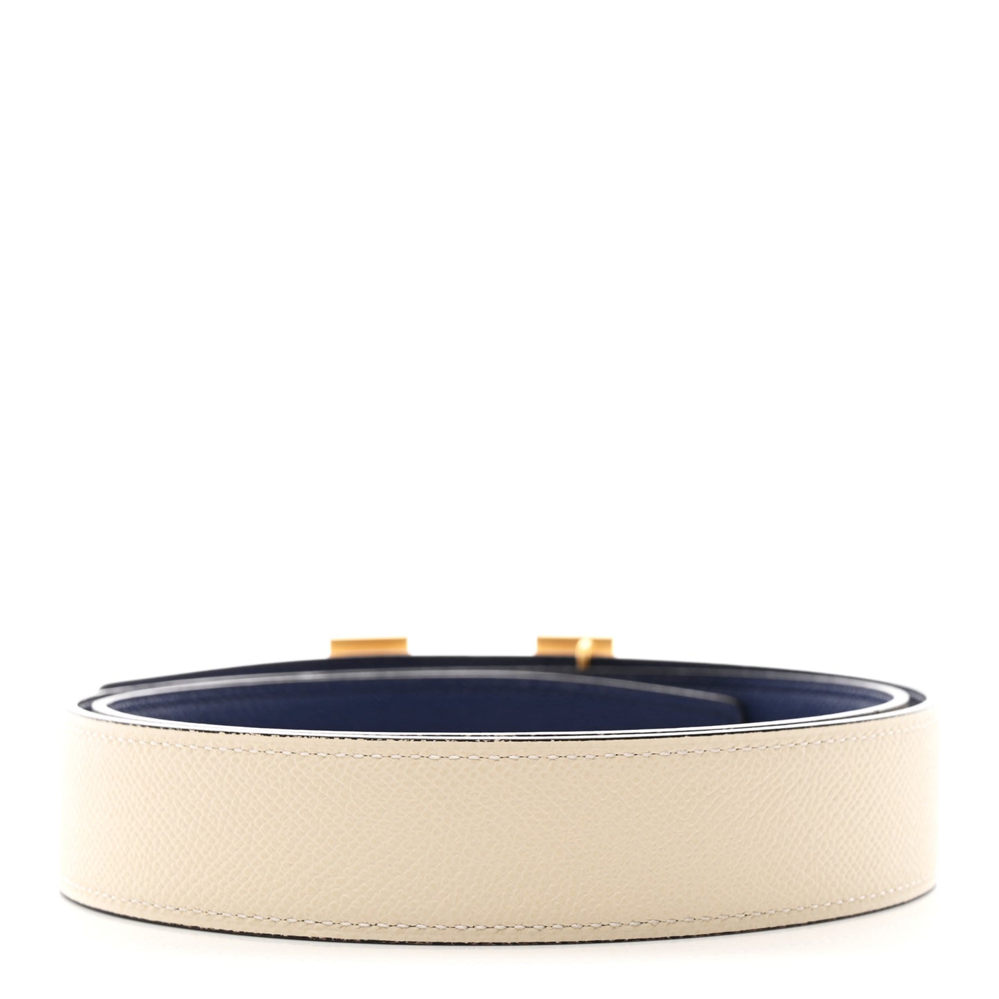 Epsom Martelee Constance Belt 85 34 Bleu De Malte Craie