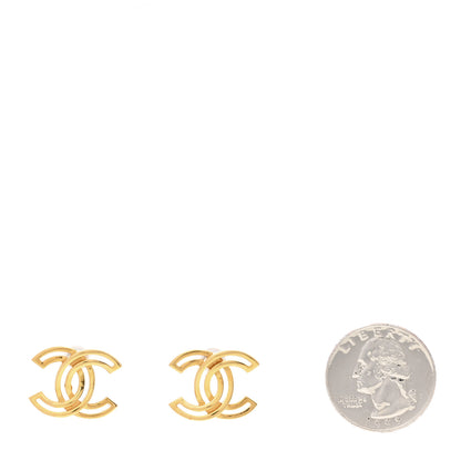 Chanel Metal Obazine CC Earrings Gold 2 of 5