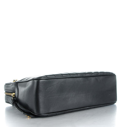 Chanel Lambskin Chevron Quilted Camera Case Black 4 of 8