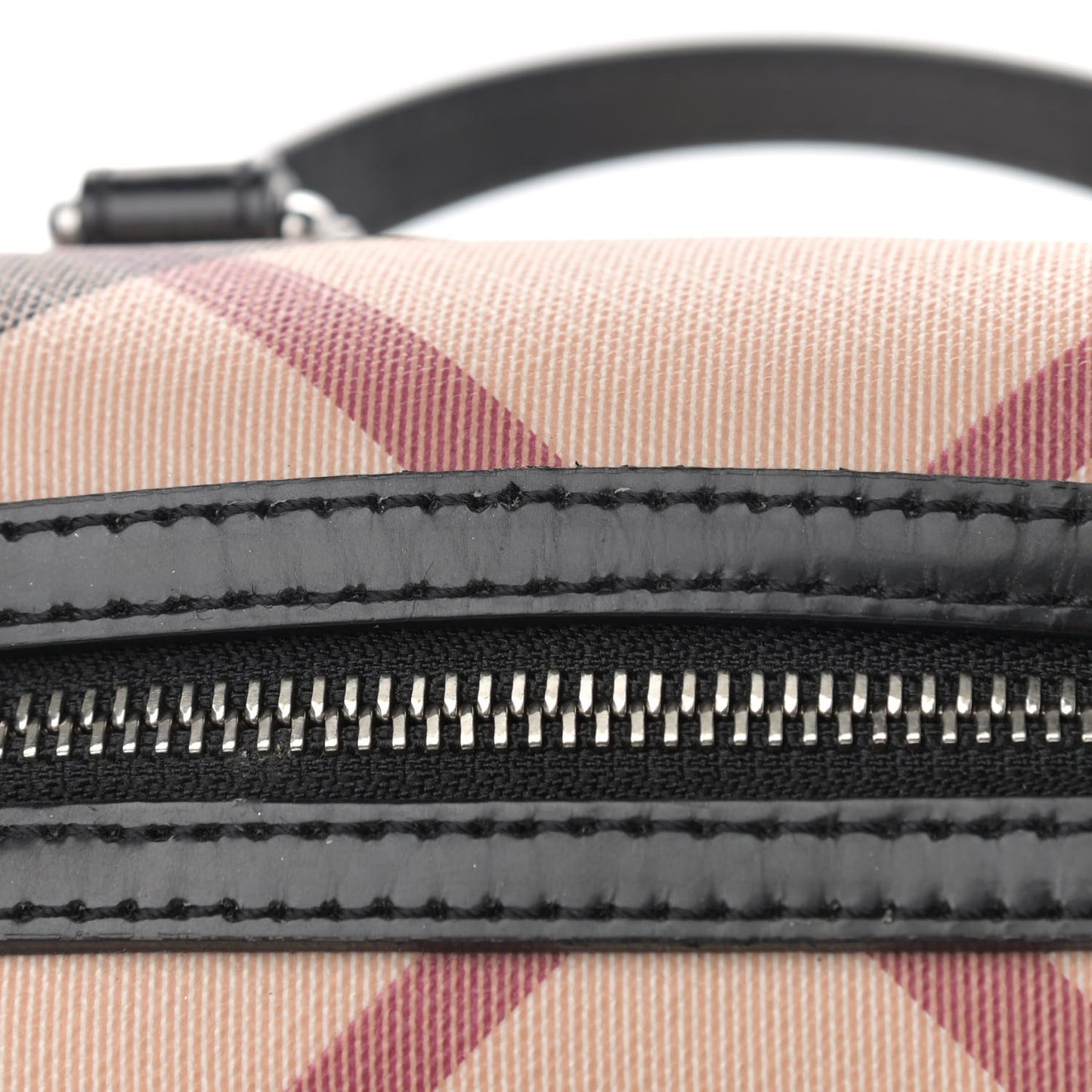 Nova Check Small Boston Bag Mini Black