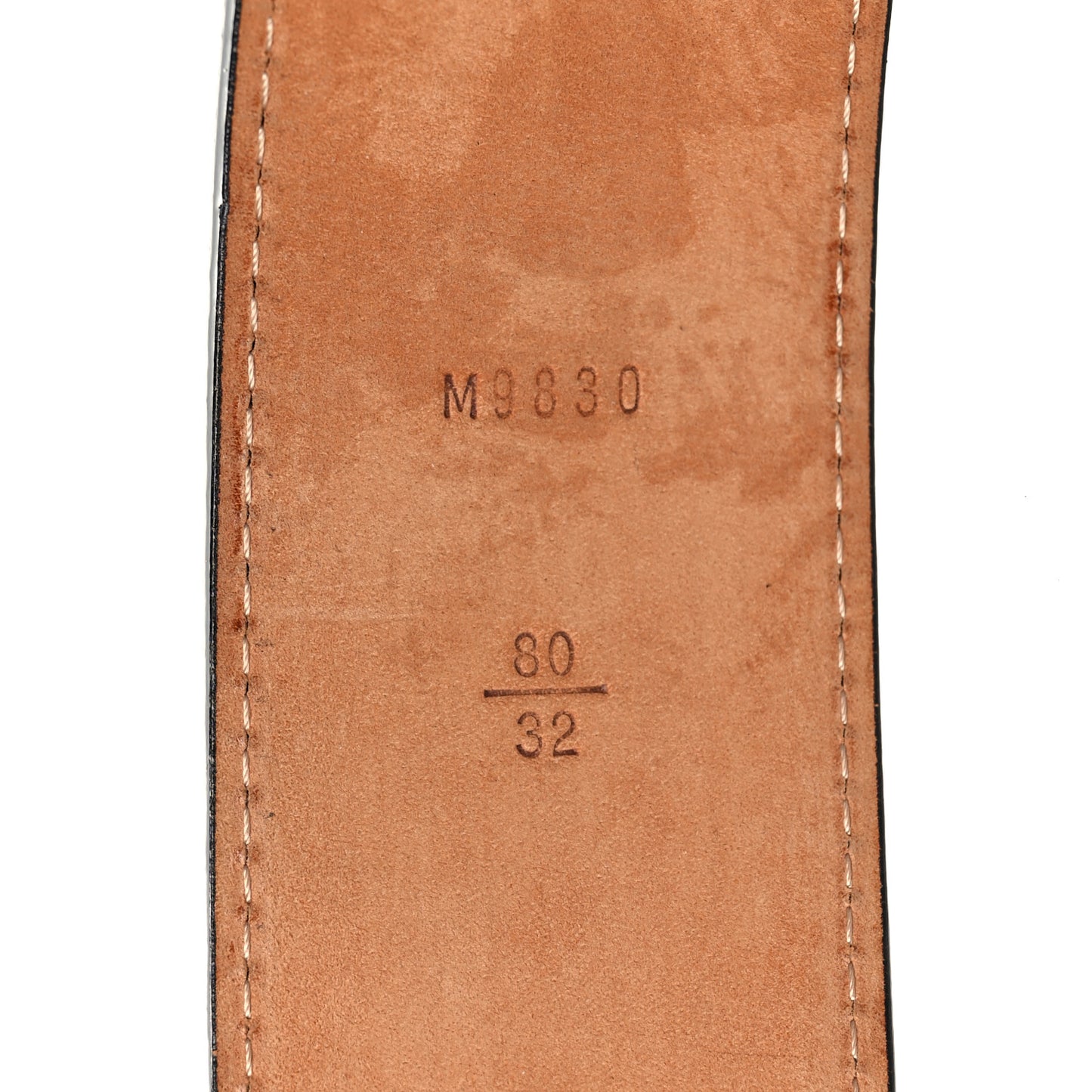 Epi Electric 40mm LV Initiales Belt 80 32 Black