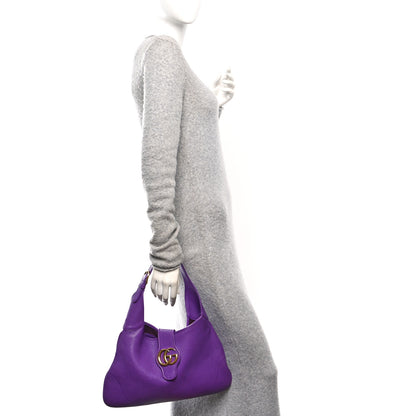 Gucci Goatskin Medium Aphrodite Shoulder Bag Shine Purple 2 of 10