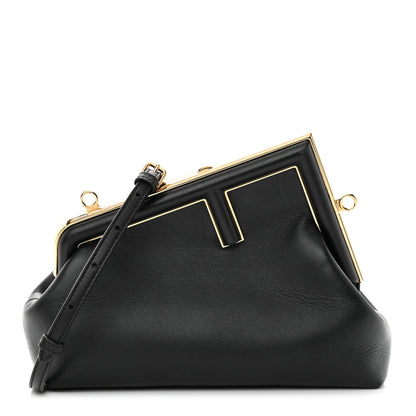 Fendi Shiny Nappa Small Fendi First Black 1 of 10