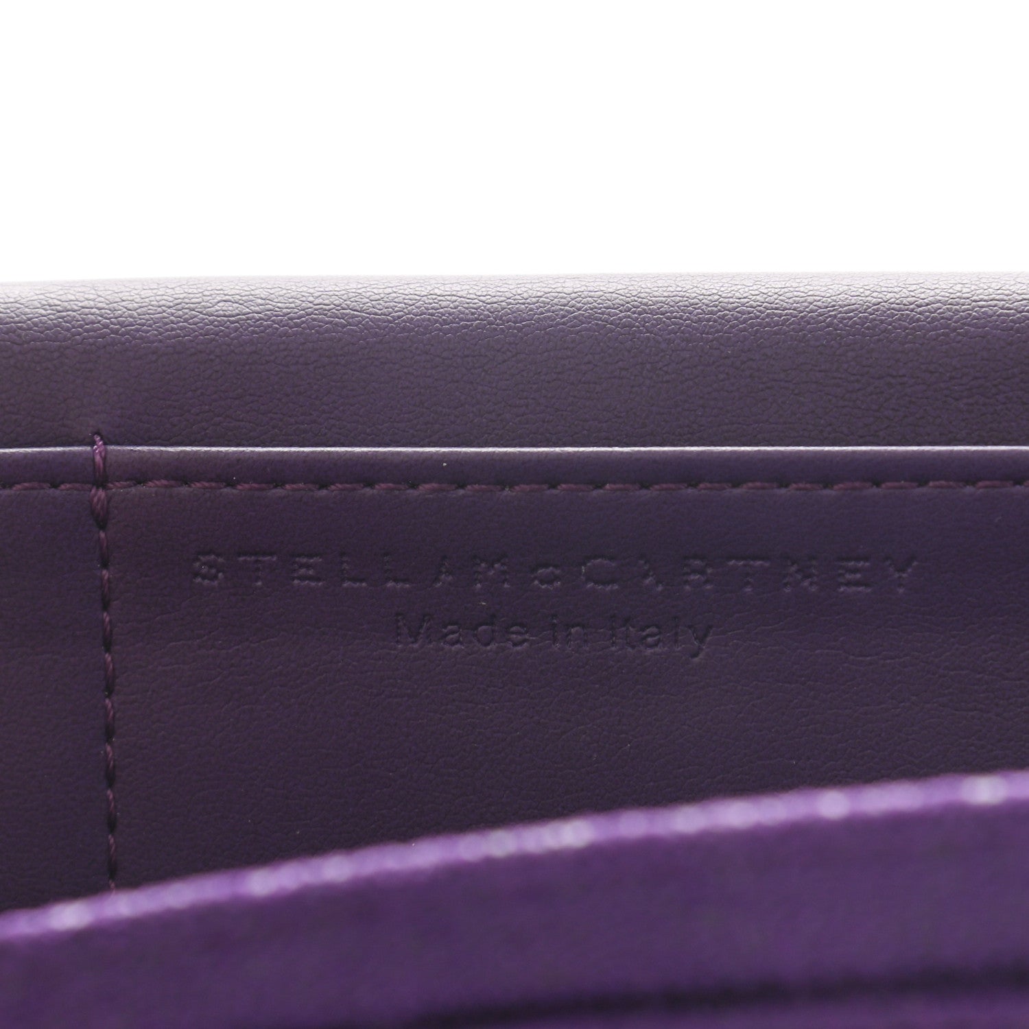 Stella McCartney Shaggy Deer Falabella Flap Wallet Bright Purple 7 of 8