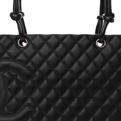Chanel Calfskin Quilted Large Cambon Tote Black 11 of 13