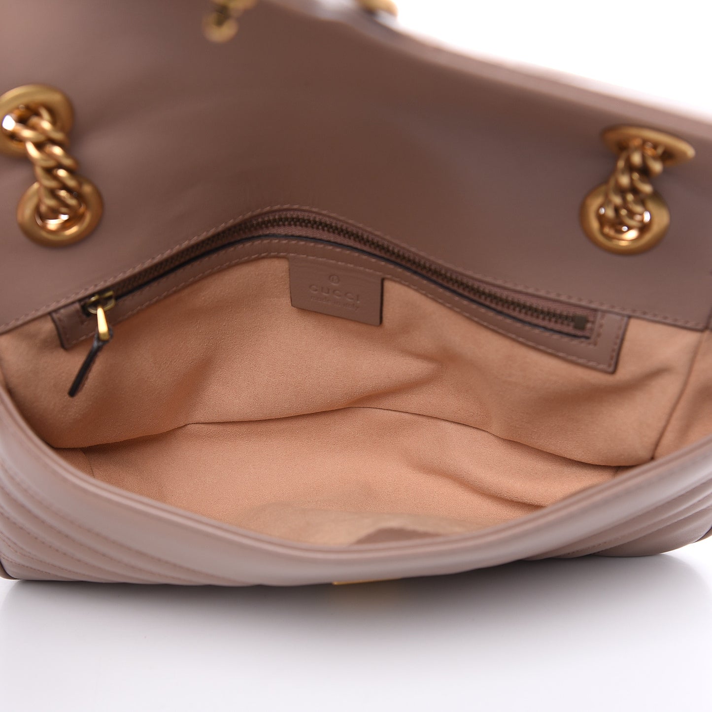 Calfskin Matelasse Small GG Marmont Shoulder Bag Porcelain Rose