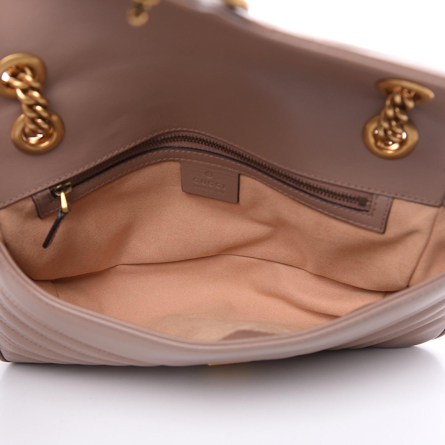 Gucci Calfskin Matelasse Small GG Marmont Shoulder Bag Porcelain Rose 5 of 11