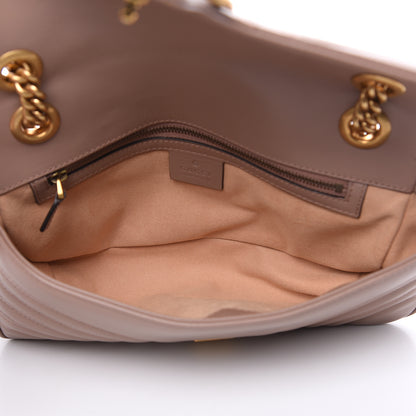 Gucci Calfskin Matelasse Small GG Marmont Shoulder Bag Porcelain Rose 5 of 11