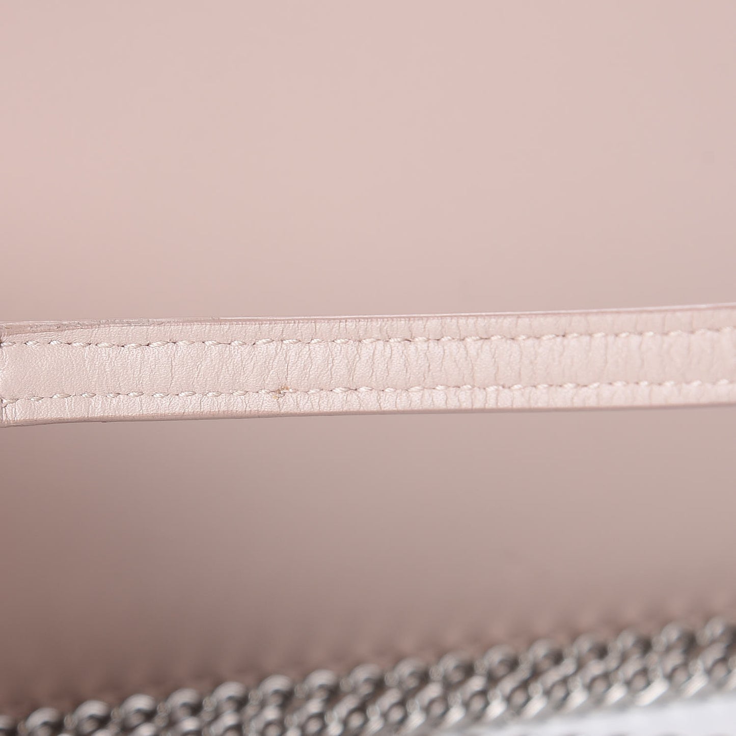 Smooth Calfskin Classic Monogram Kate Tassel Chain Wallet Marble Pink