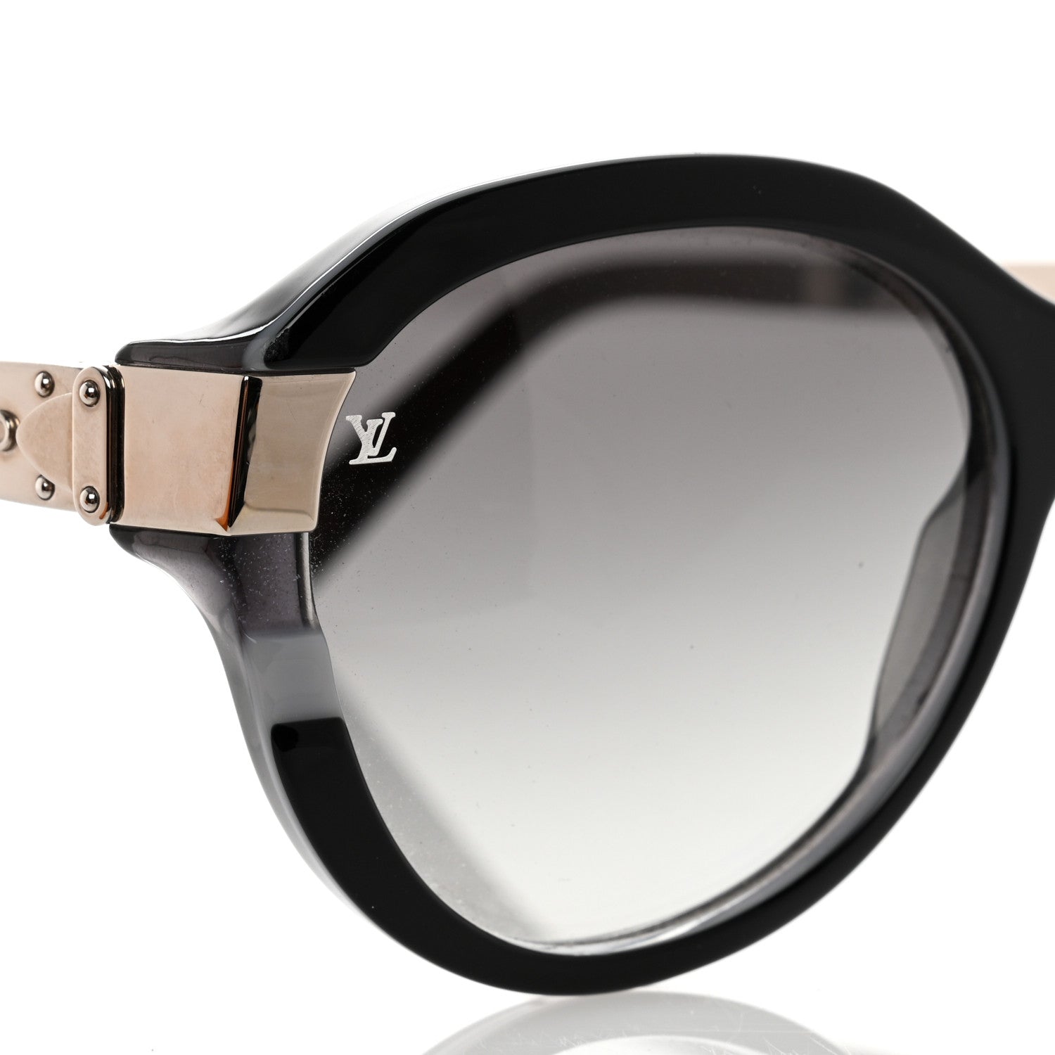 Louis Vuitton Acetate Petit Soupcon Cat Eye Sunglasses Z0489W Black 8 of 9