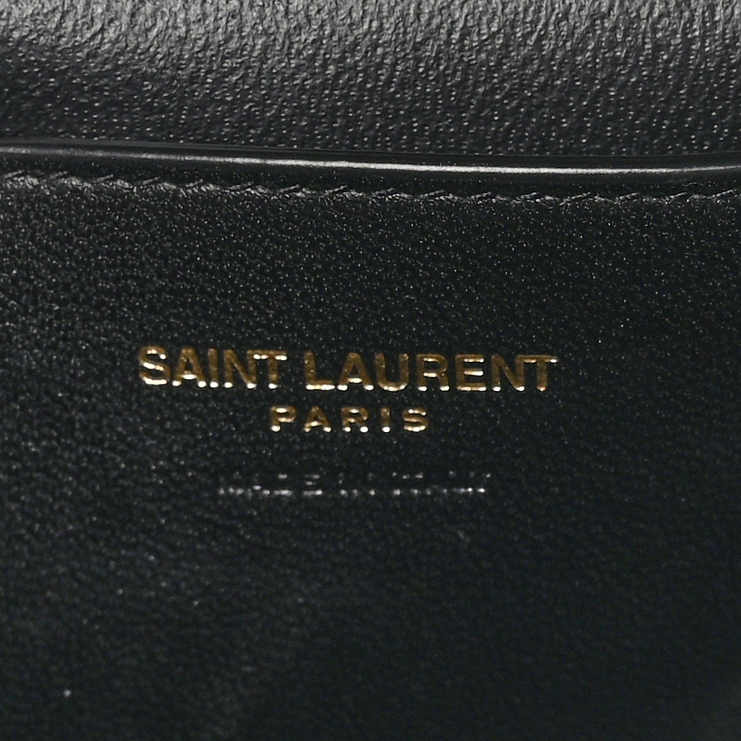 Saint Laurent Lambskin Quilted Mini Gaby Vanity Case Black 6 of 10