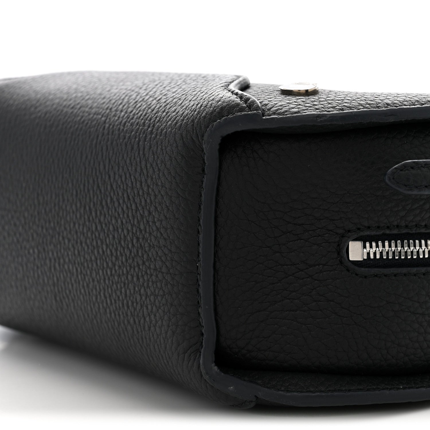 Loro Piana Grained Calfskin Sesia Crossbody Black 9 of 10