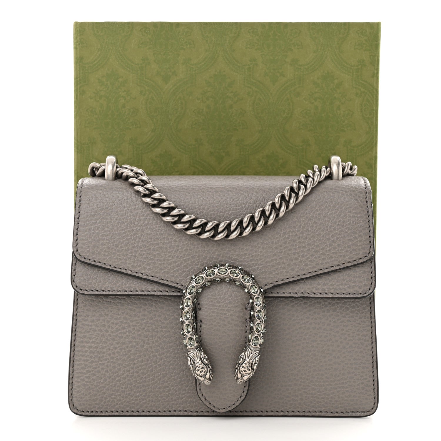 Gucci Calfskin Mini Dionysus Shoulder Bag Dusty Grey 11 of 11