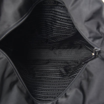Prada Tessuto Nylon Logo Tote Black 4 of 8