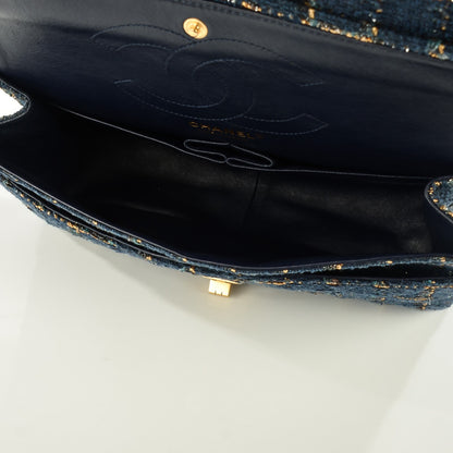 Chanel Fantasy Tweed 2.55 Reissue 226 Flap Blue 8 of 8