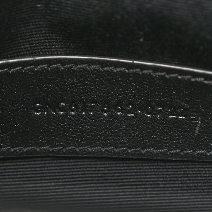 Saint Laurent Grain De Poudre Matelasse Chevron Monogram Envelope Clutch Black 8 of 8