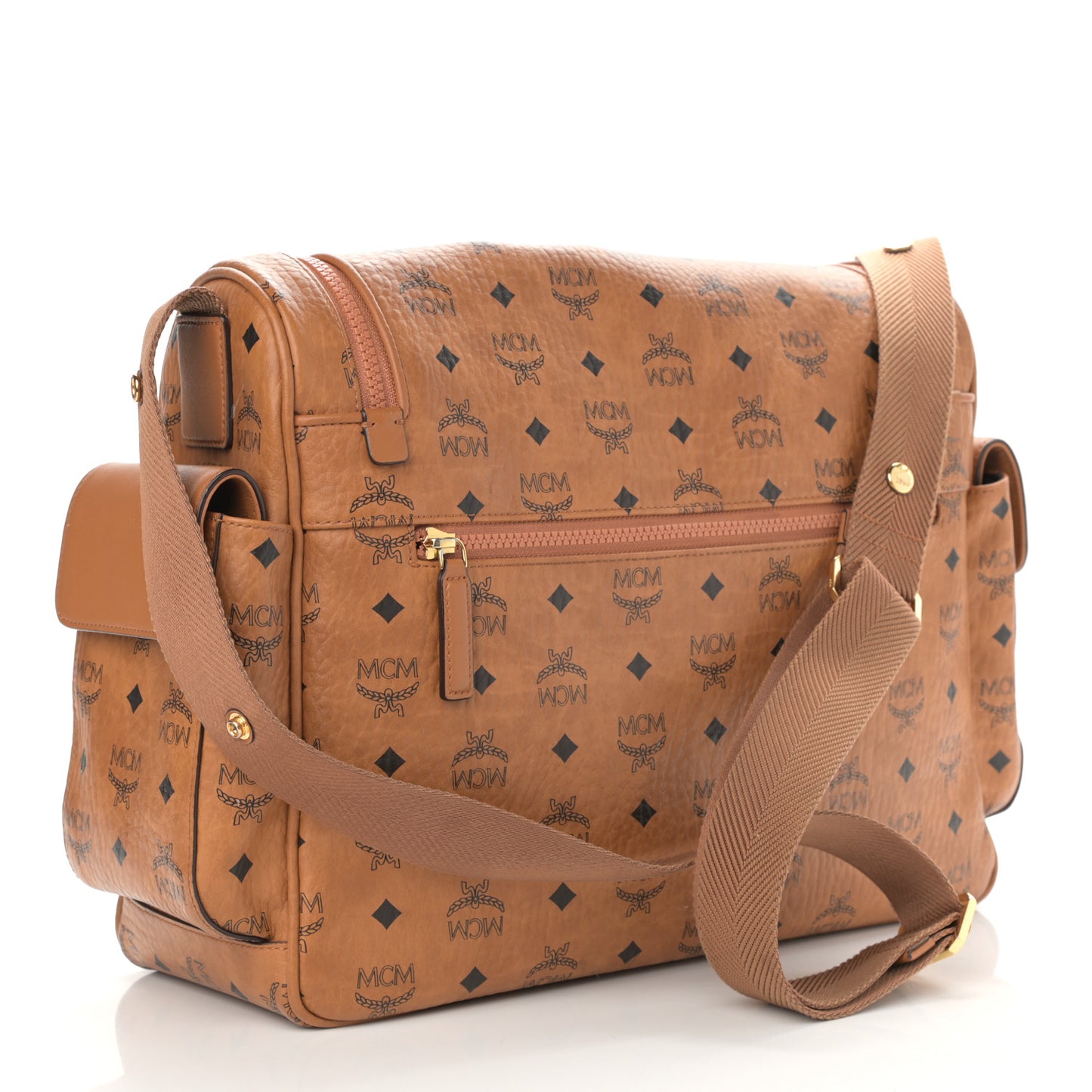 Visetos Large Klassik Diaper Bag Cognac