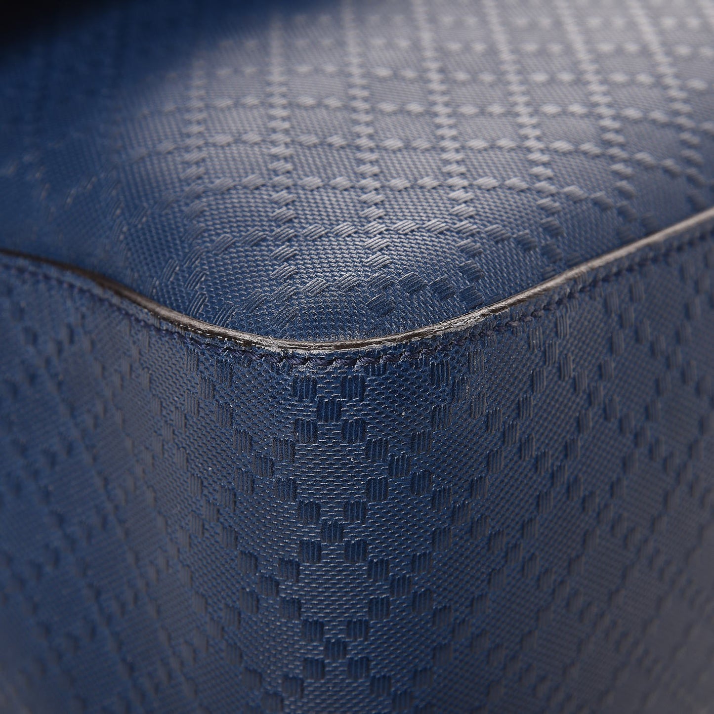 Diamante Medium Flap Messenger Bag Blue