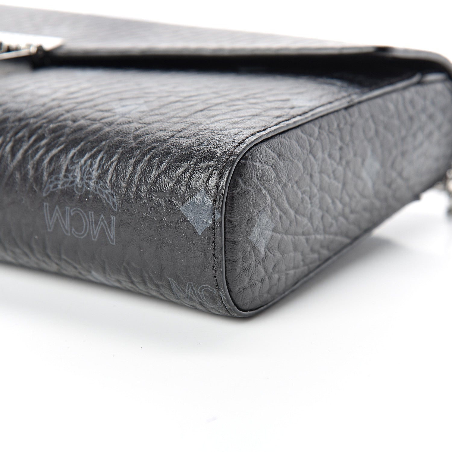 MCM Visetos Millie Wallet On Chain Black 9 of 9