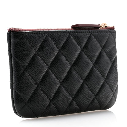 Chanel Caviar Quilted Small Cosmetic Case Black 3 of 8